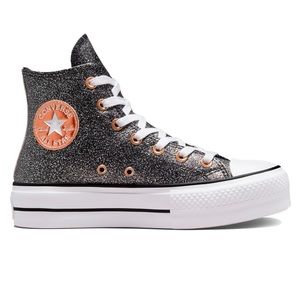 NEW NWT CONVERSE CTAS LIFT HI BLACK/COPPER/WHITE SIZE 7.5 women’s Sneakers